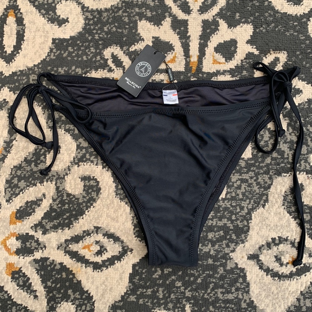 Relleciga Black Bikini Bottoms ONLY